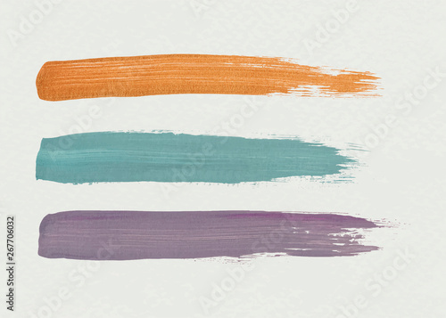 Three brush strokes