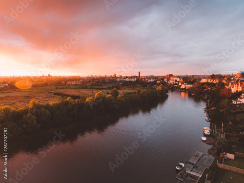 Photography sunset over Chester River dee, Cheshire
