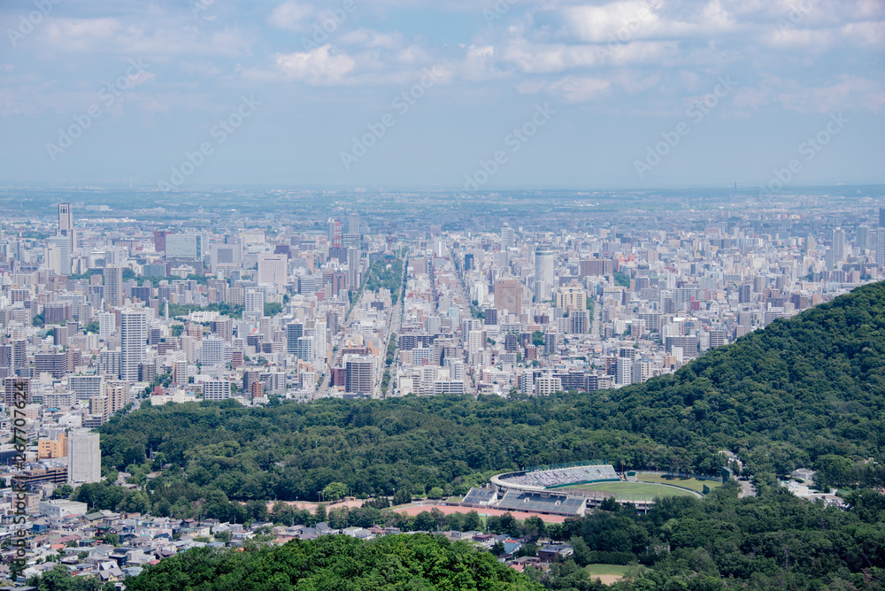 大倉山スキージャンプ場からの景色1(Scenery from Okurayama ski jumping stadium) 大倉山スキージャンプ場からの景色1(Scenery from Okurayama ski jumping stadium)