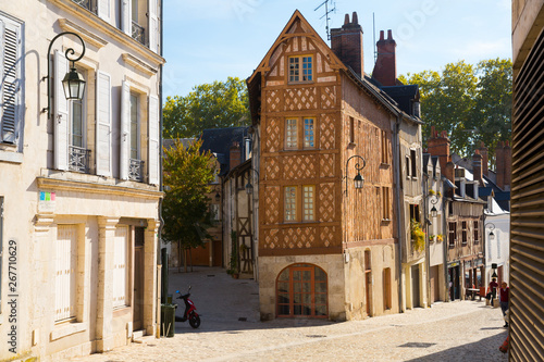 Orleans with old streets and medieval buildings photo