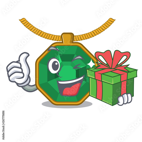 With gift peridot jewelry in the shape character