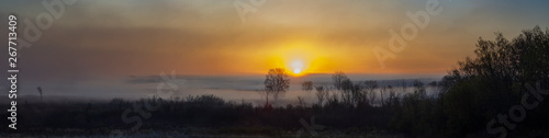 641-57 Sunrise Fog, Haehnle Sanctuary Pano © Hank Erdmann
