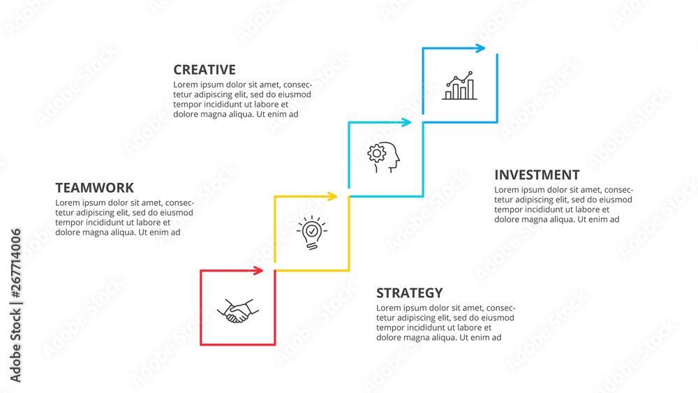Thin line flat elements for infographic. Template for diagram, graph, presentation and chart. Business concept with 4 options, parts, steps or processes. Thin line flat elements for infographic. Template for diagram, graph, presentation and chart. Business concept with 4 options, parts, steps or processes.