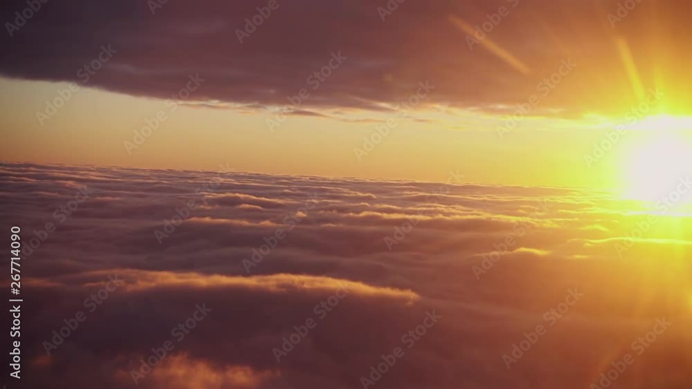 Beautiful sunrise above the clouds Beautiful sunrise above the clouds