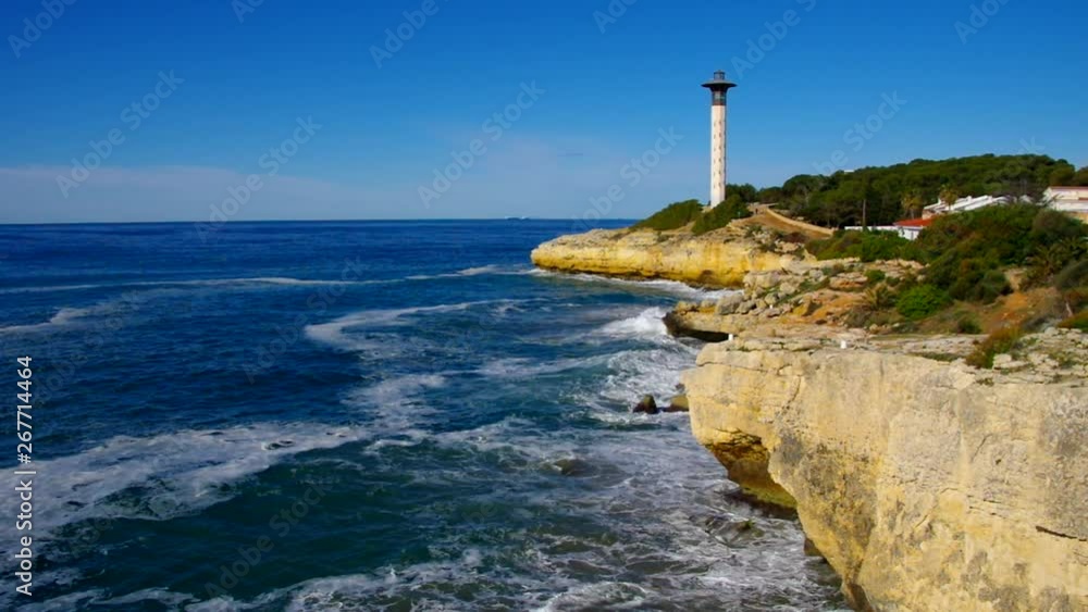Torredembarra Leuchtturm an der Costa Dorada in Spanien Torredembarra Leuchtturm an der Costa Dorada in Spanien