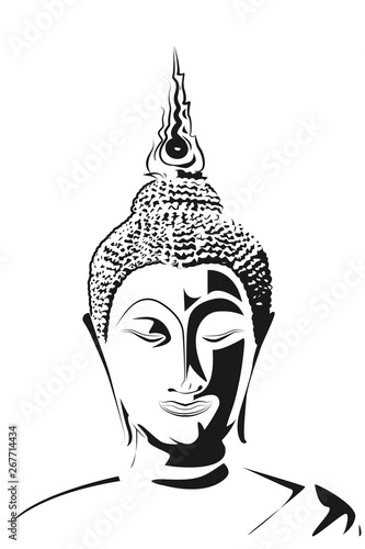 Silhouette of the Buddha