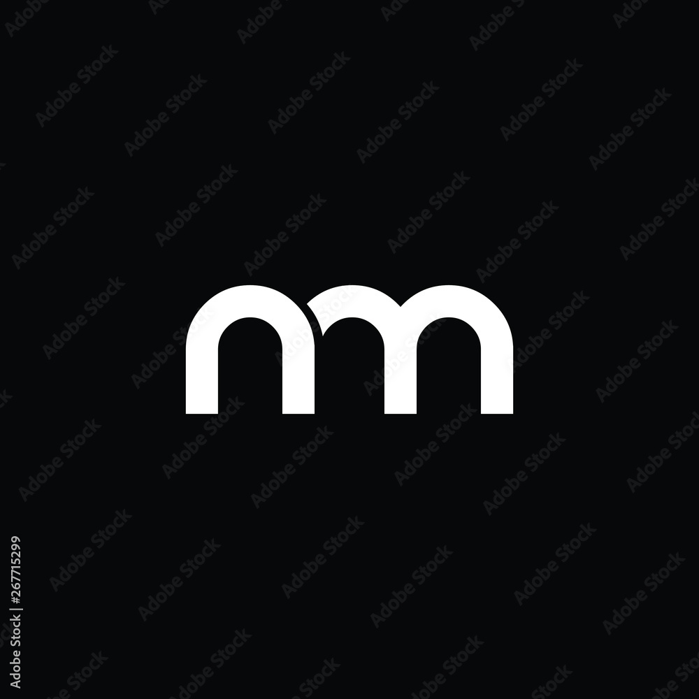 N and Minitials letter icon vector N and Minitials letter icon vector