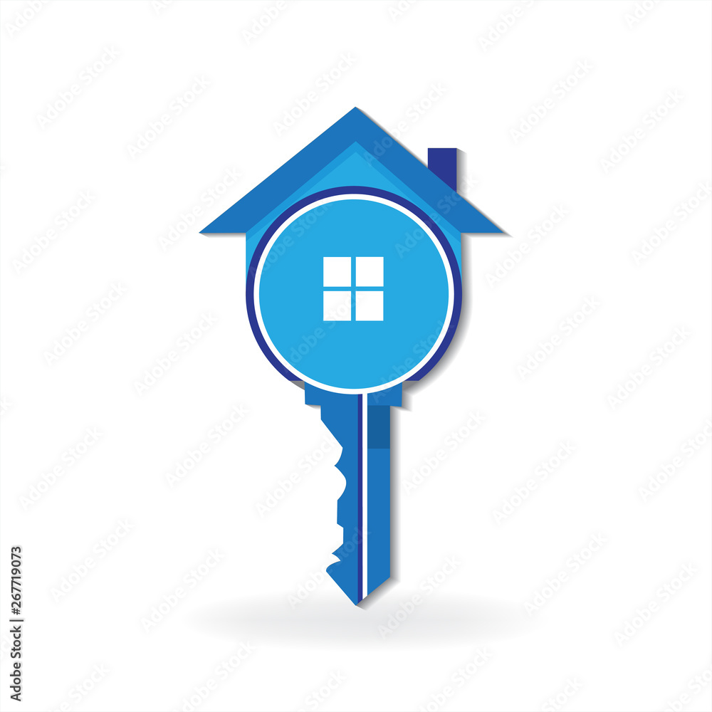 House key logo vector Stock Vector | Adobe Stock