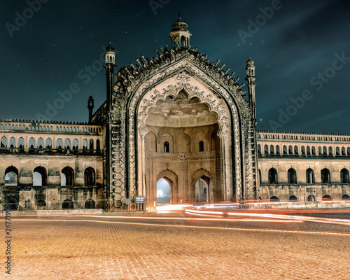 Night scene of rumi darwaza, lucknow