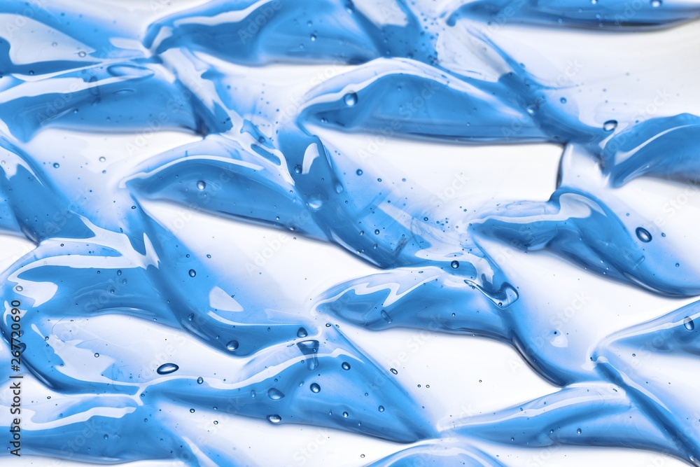 Fototapeta premium Light blue, watery lotion smears