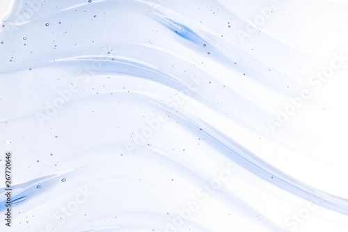 Valokuva Light blue, watery lotion smears