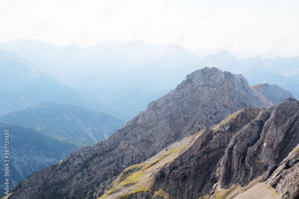 Fototapeta premium The top of Karwendel, Mittenwald, Germany
