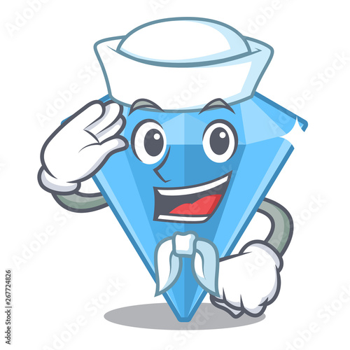 Sailor sapphire gems isolated in the character