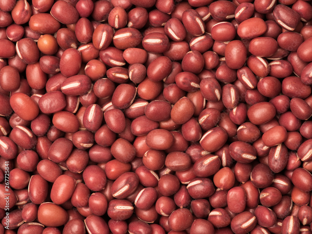 Adzuki beans background from directly above Adzuki beans background from directly above