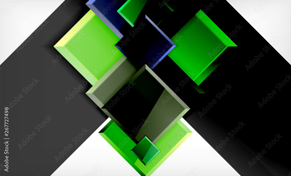 Bright colorful square shape blocks geometrical background Bright colorful square shape blocks geometrical background