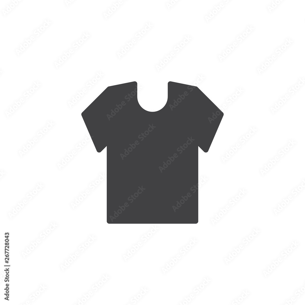Short sleeve shirt vector icon. filled flat sign for mobile concept and web design. T-Shirt glyph icon. Symbol, logo illustration. Pixel perfect vector graphics Short sleeve shirt vector icon. filled flat sign for mobile concept and web design. T-Shirt glyph icon. Symbol, logo illustration. Pixel perfect vector graphics