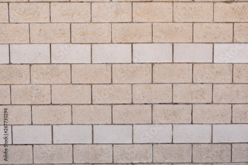 White wall with cement bricks surface