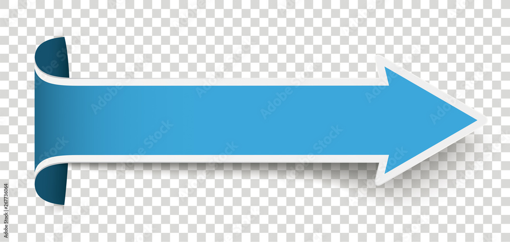 Long Blue Conert Arrow Pointer