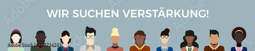 Wir suchen Verstärkung - Banner