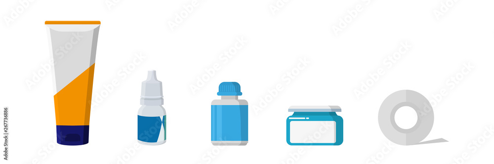 Set Hilfsmittel Krankenhaus Medizin Set Hilfsmittel Krankenhaus Medizin