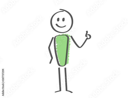 Stick Figure - man thumbs up