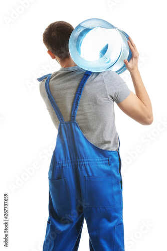 Delivery courier with bottl...