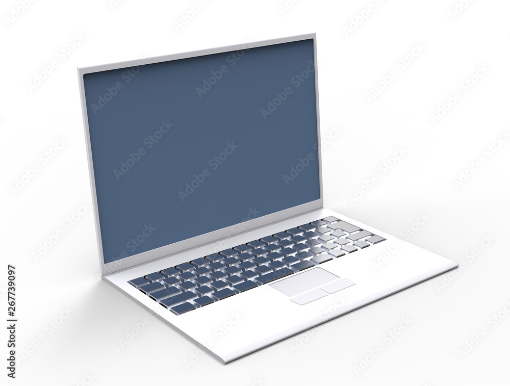 ノートパソコン-3D