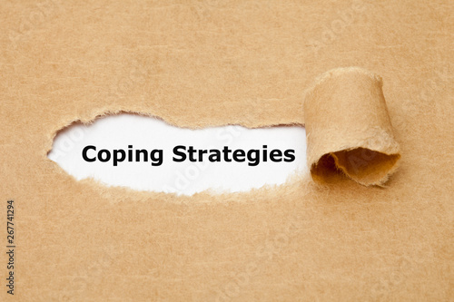 Coping Strategies Torn Paper Concept