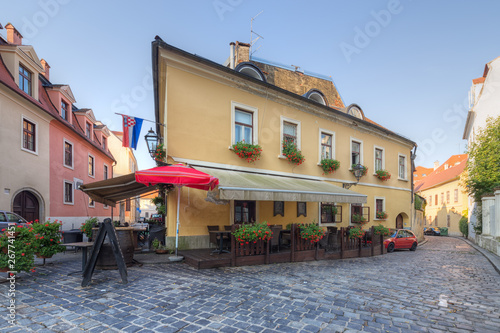 old architecture of Zagreb. Croatia.