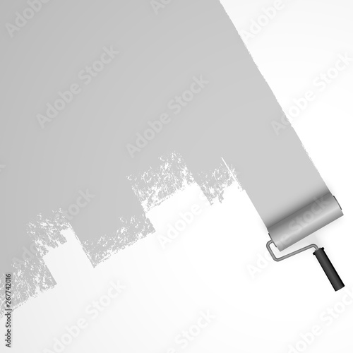 paint roller concept with marking