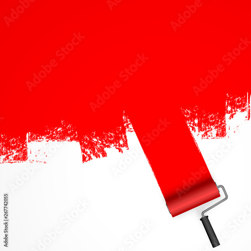 paint roller concept with marking