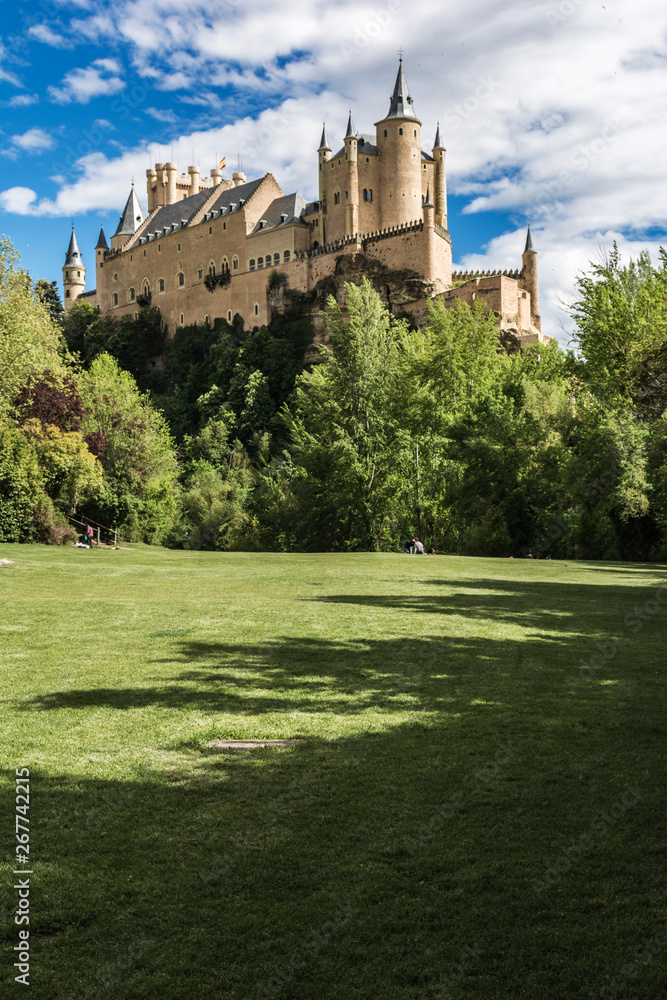 The famous alcazar castle of Segovia (Spain)