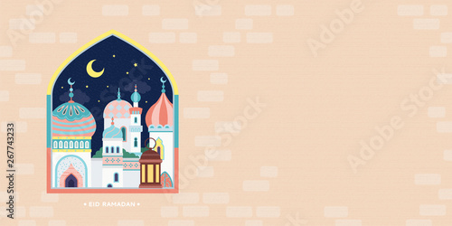 Flat style mosque