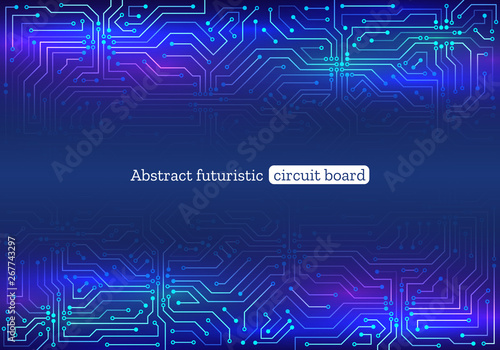 Wallpaper Mural High-tech technology background texture. Circuit board vector illustration. Structure futuristic backdrop. Torontodigital.ca