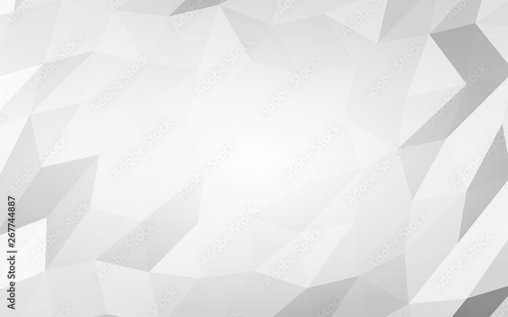 White abstract background. Lowpoly backdrop. Crumpled paper. 3D illustration White abstract background. Lowpoly backdrop. Crumpled paper. 3D illustration