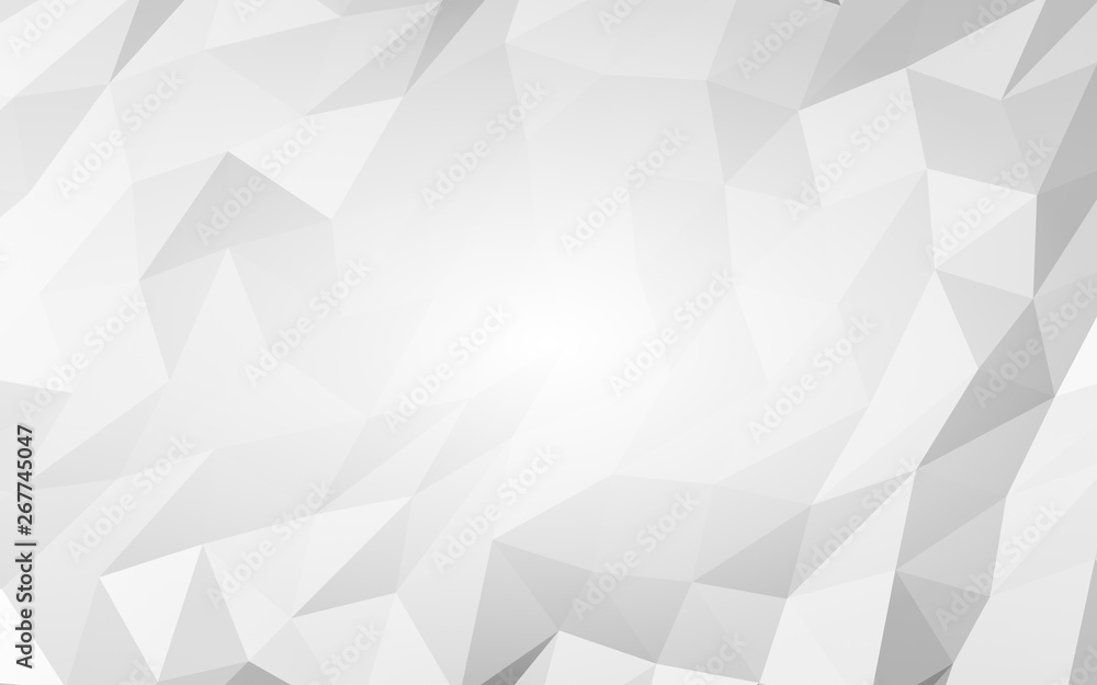 White abstract background. Lowpoly backdrop. Crumpled paper. 3D illustration White abstract background. Lowpoly backdrop. Crumpled paper. 3D illustration