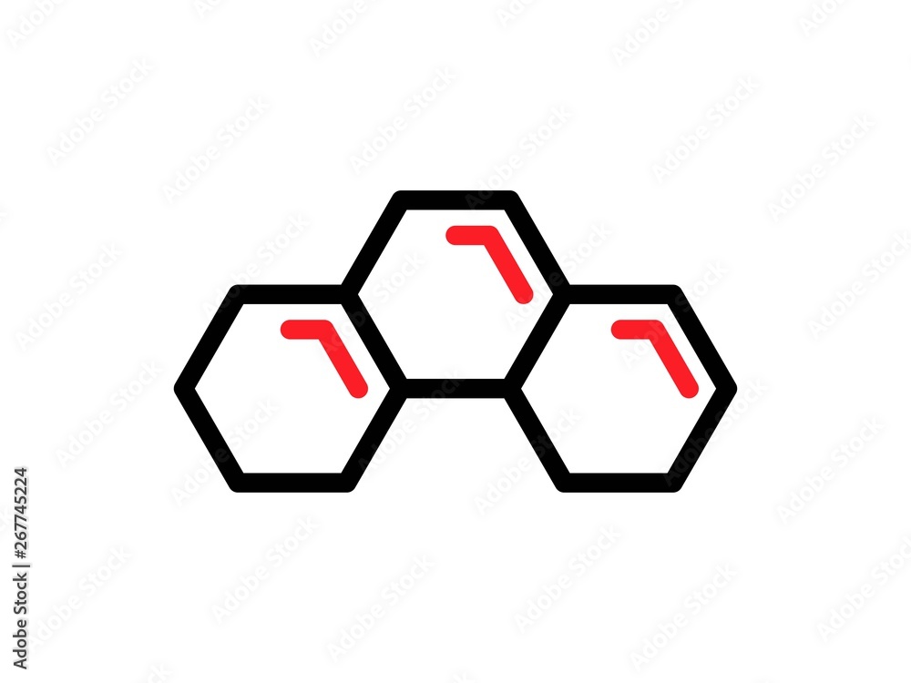 molecule line vector icon molecule line vector icon