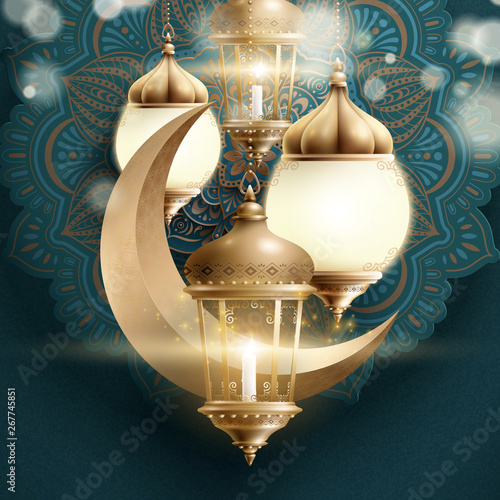 Fanoos and crescent design