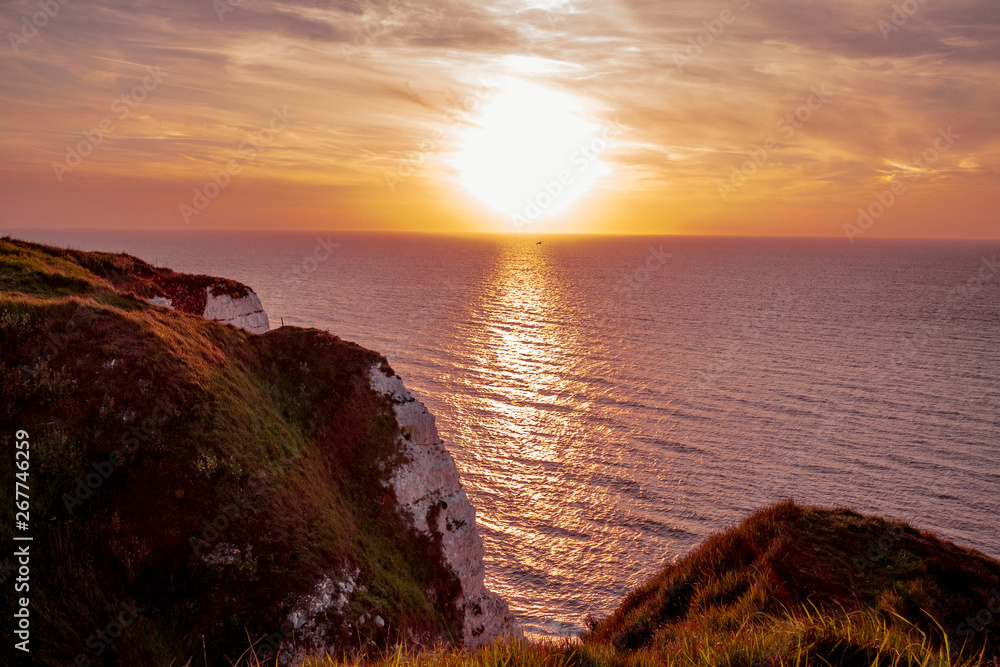 sunset over the sea