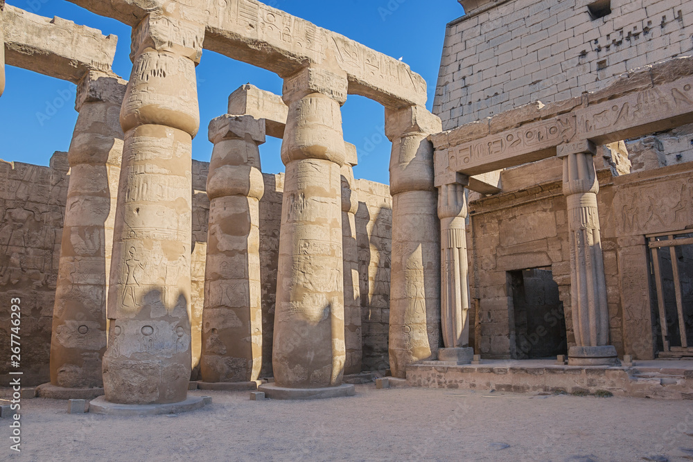 The court of Ramesses II in the temple of Luxor