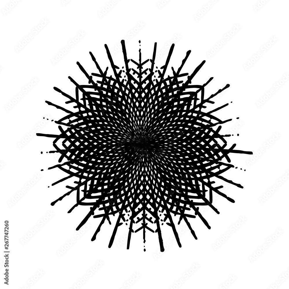 Obraz premium Stroke Spiral Stamp