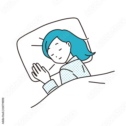 眠る女性