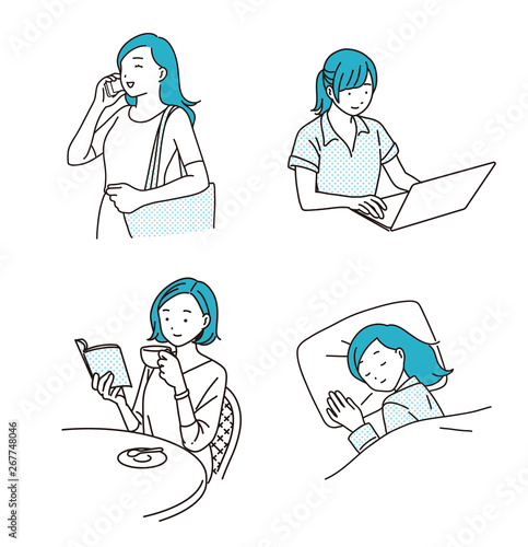 働く女性の一日