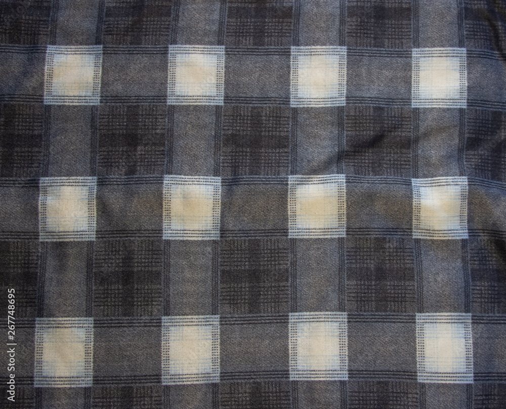 Checkered Fabric Background, Seamless fabric texture background