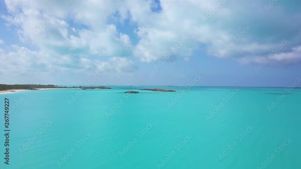 aerial view of Exuma at the Bahamas. summer vacation aerial view of Exuma at the Bahamas. summer vacation