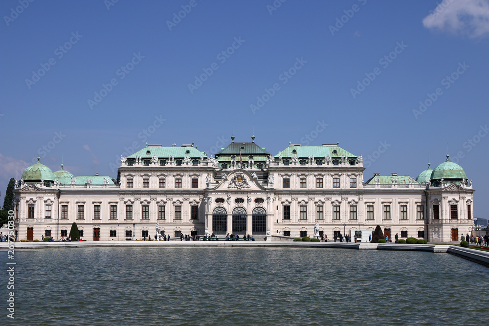 Belvedere Palace in Vienna landmark Austria