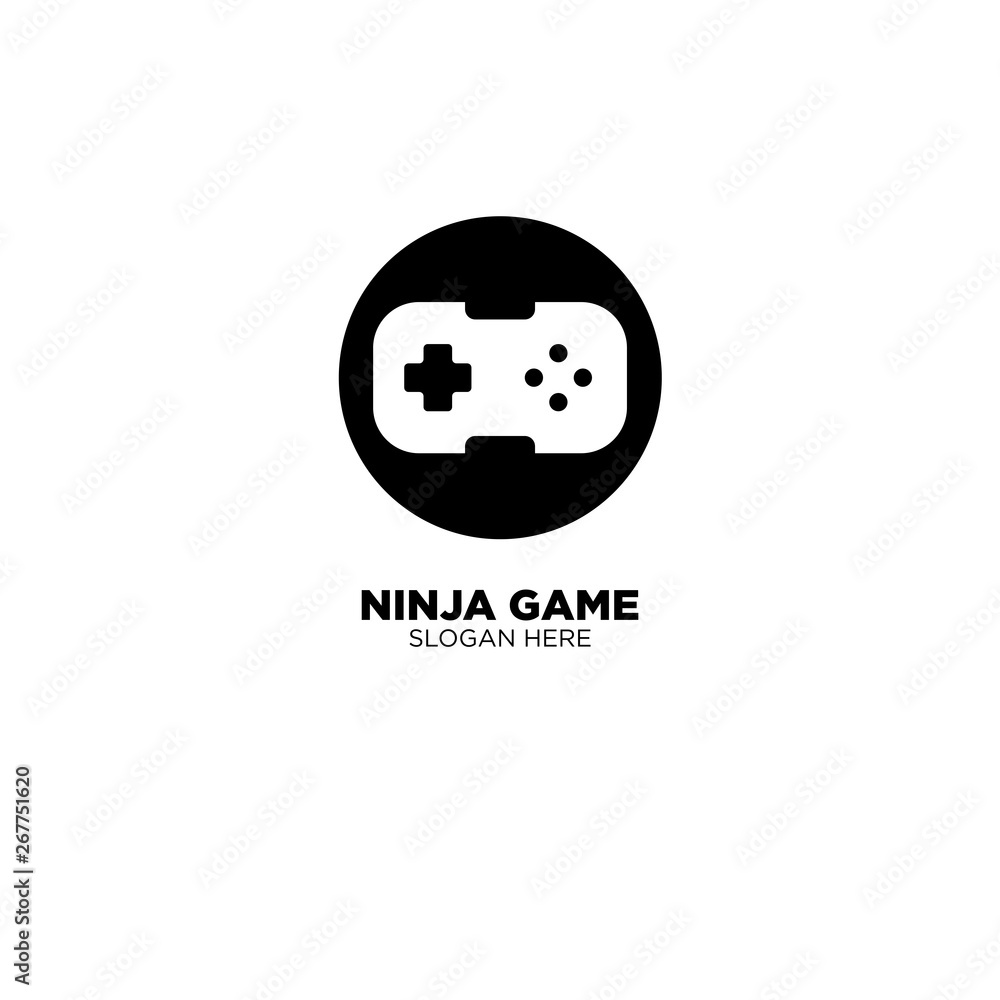 Ninja Game Logo Design Vector Ninja Game Logo Design Vector