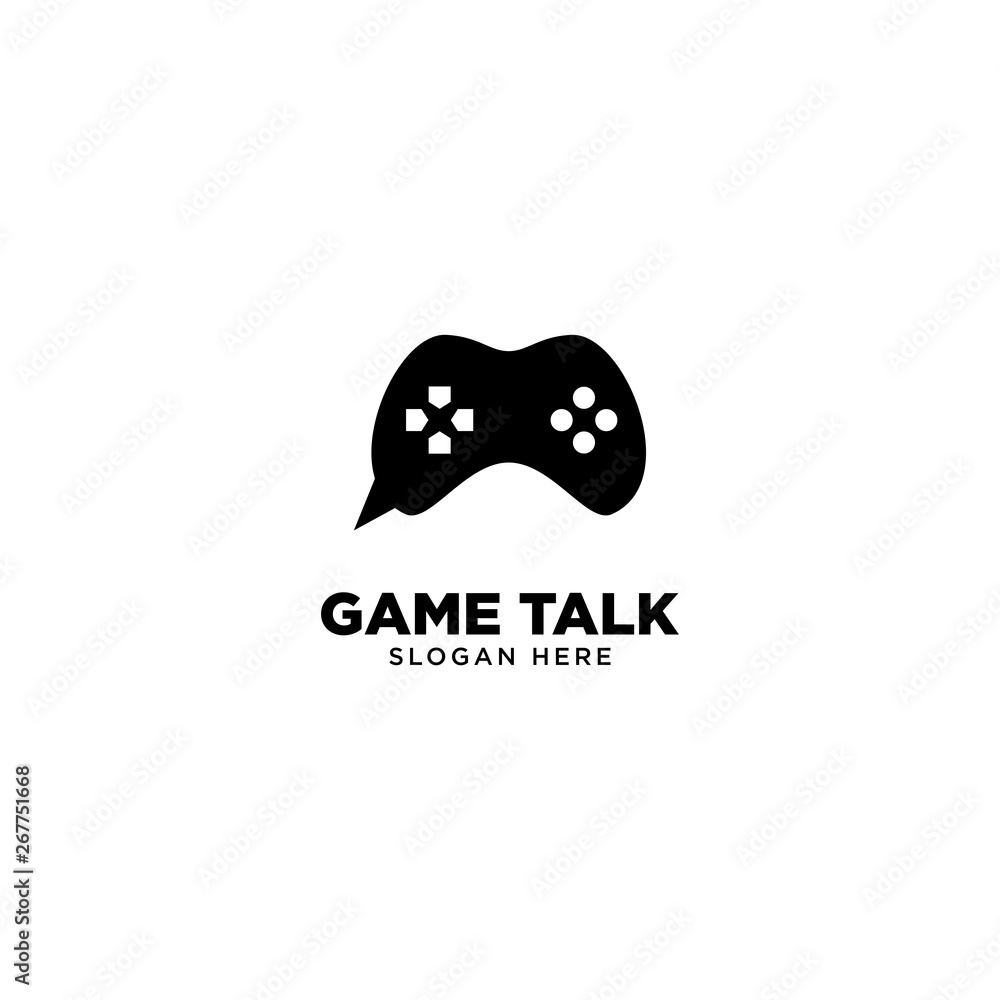 Game Talk Logo Design Vector Game Talk Logo Design Vector