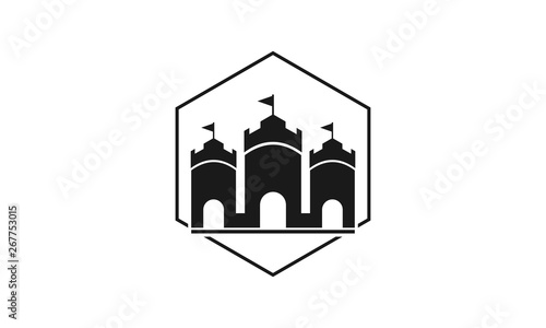 Castle icon vector