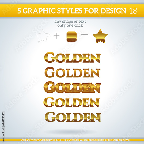 Set of Various Graphic Styles for Design.